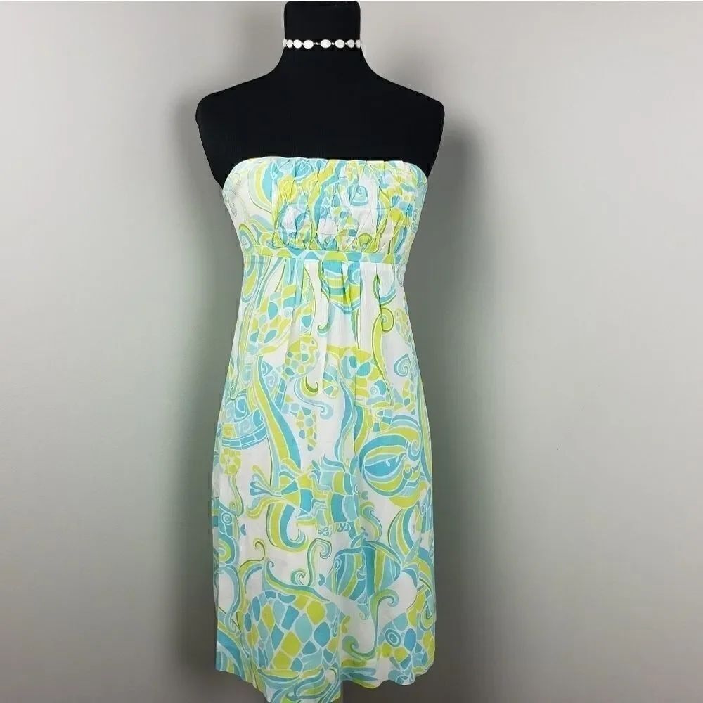 Lilly Pulitzer White Label Sweet Fishy 0 Vintage